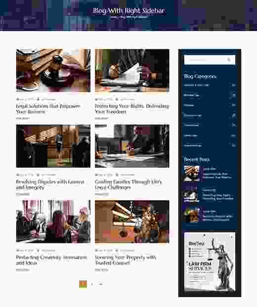 Blog With Right Sidebar